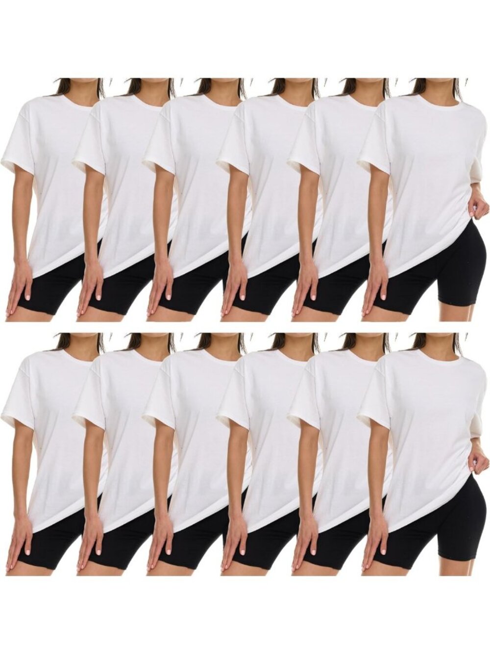 Oversized Women's T-Shirts - Crew Neck, Short Sleeve, Baggy Loose Fit Tees